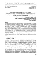 Role Theory and Role Analysis in Psychodrama: A Contribution to Sociology