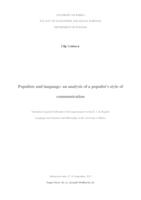 Populists and Language