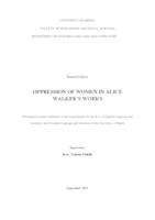 Oppression of Women in Alice Walker's Works
