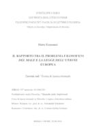 Il rapporto tra il problema filosofico del male e la legge dell'Unione Europea