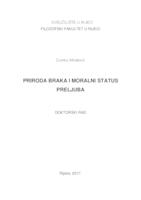 Priroda braka i moralni status preljuba