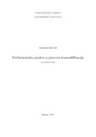 Performanske prakse u procesu komodifikacije