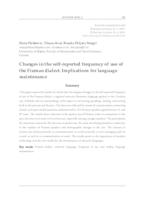 Changes in the self‐reported frequency of use of the Fiuman dialect: Implications for language maintenance