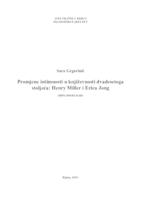 Promjene intimnosti u književnosti dvadesetoga stoljeća: Henry Miller i Erica Jong