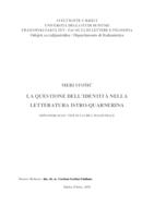 La questione dell' identitá nella letteratura Istro-Quarnerina