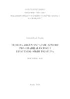 Teorija argumentacije između pragmadijalektike i epistemoloških pristupa