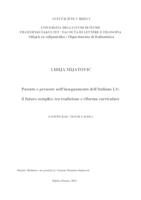 Passato e presente nell'insegnamento dell'Italiano LS: il futuro semplice tra tradizione e riforma curriculare