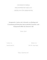 Komparative Analyse des Gebrauchs von Hashtags mit Coronabezug auf deutschen and kroatischen Facebook- und Instagram-Profilen des Konzerns Lidl