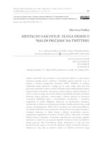 MENTALNO SAM OVDJE. ULOGA DEIKSE U ‘MALIM PRIČAMA’ NA TWITTERU