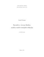 Pjesništvo Arsena Dedića: analiza nekih temeljnih obilježja
