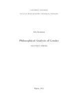 Philosophical Analysis of Gender