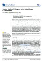 Student Teachers’ Willingness to Act in the Climate Change Context