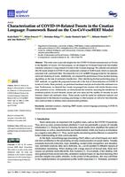 Characterisation of COVID-19-Related Tweets in the Croatian Language: Framework Based on the Cro-CoV-cseBERT Model