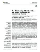 The relationship of gender roles and beliefs to crying in an international sample