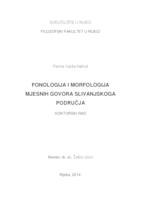 Fonologija i morfologija mjesnih govora slivanjskoga područja 