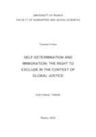 Self-determination and Immigration: the Right to exclude in the Context of global Justice