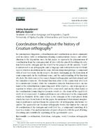 Coordination throughout the history of Croatian orthography