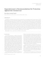 Imperativeness in Recommendations for Protection Against the Coronavirus