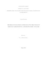 The Role of English in Communicative Practices of Croatian Adolescents: a Sociolinguistic Analysis