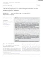 The dark triad traits and relationship satisfaction: Dyadic response surface analysis