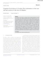 Cognitive Euroscience in Croatia : Price estimations in the new and old currency in the face of inflation