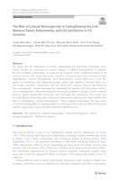 The Role of Cultural Heterogeneity in Strengthening the Link Between Family Relationships and Life Satisfaction in 50 Societies