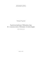 Egzistencijalizam Milanjina Tipa ili o nejasnoćama Milanjine terminologije