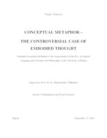 Conceptual Metaphor - the Controversial Case of Embodied Thought