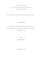 English Literature and the English Language Classroom in Croatia: an Alternative Approach to Language Teaching in Accordance with the Comprehensive Curriculum Reform 2016