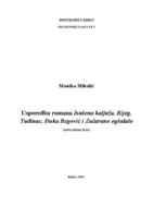 Usporedba romana Isušena kaljuža, Bijeg, Tuđinac, Đuka Begović i Začarano ogledalo