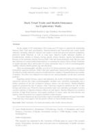 prikaz prve stranice dokumenta Dark triad traits and health outcomes: An exploratory study