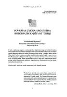 prikaz prve stranice dokumenta Povratak izvora: kroatistika i preobrazbe književne teorije