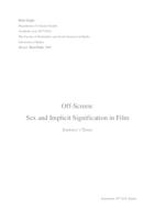 prikaz prve stranice dokumenta Off-screen: Sex and Implicit Significtion in Film