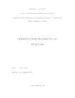 prikaz prve stranice dokumenta Semantics and Pragmatics of Negation