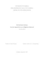prikaz prve stranice dokumenta Die Sentiment Analyse: von der Linguistik bis zum alltäglichen Gebrauch