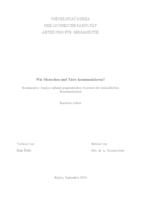 prikaz prve stranice dokumenta Wie Menschen und Tiere kommunizieren? Komparative Analyse anhand pragmatischen Axiomen der menschlichen Kommunikation