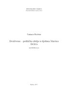 prikaz prve stranice dokumenta Društveno-politička zbilja u djelima Marina Držića
