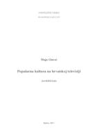 prikaz prve stranice dokumenta Popularna kultura na Hrvatskoj televiziji
