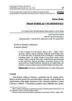 prikaz prve stranice dokumenta Fran Kurelac i Fluminensia