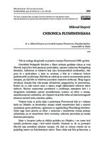 prikaz prve stranice dokumenta Chronica fluminensiana