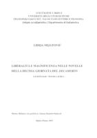 prikaz prve stranice dokumenta Liberalita e magnificienza nelle novelle della decima Giornata del Decameron