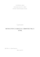 prikaz prve stranice dokumenta Renesansna sakralna arhitektura u Istri
