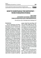prikaz prve stranice dokumenta Prikaz knjige Marija Brdara "Metonymy and Word-Formation. Their Interactions and Complementation’ (2017.)