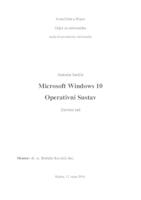 prikaz prve stranice dokumenta Microsoft Windows 10 operativni sustav