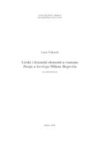 prikaz prve stranice dokumenta Lirski i dramski elementi u romanu Dunja u kovčegu Milana Begovića