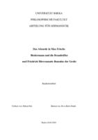 prikaz prve stranice dokumenta Das Absurde in Max Frischs Biedermann und die Brandstifter und Friedrich Dürrenmatts Romulus der Große