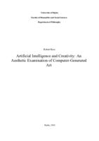 prikaz prve stranice dokumenta Artificial Intelligence and Creativity: an Aesthetic Examination of Computer-generated Art