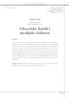 prikaz prve stranice dokumenta Filozofski, fizički i medijski elektron