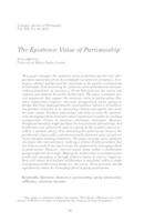 prikaz prve stranice dokumenta The Epistemic Value of Partisanship