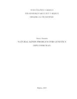 prikaz prve stranice dokumenta Natural Kinds Problem for Genetics